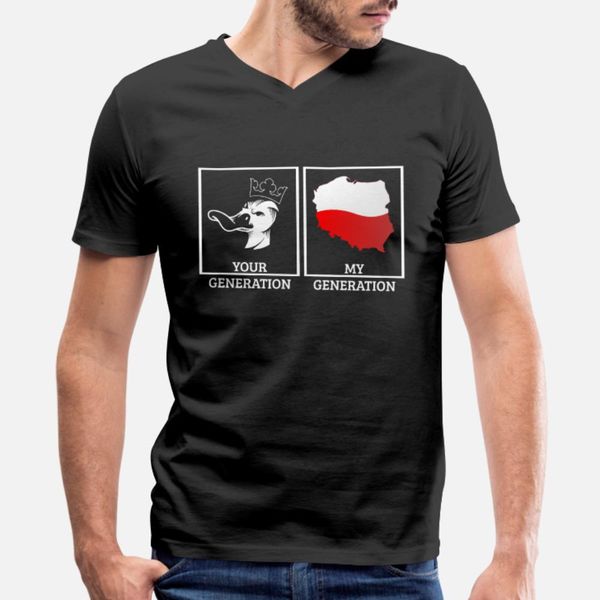 

polska my generation your generation anty pis t shirt men customized 100% cotton s-xxxl pattern comfortable spring autumn shirt