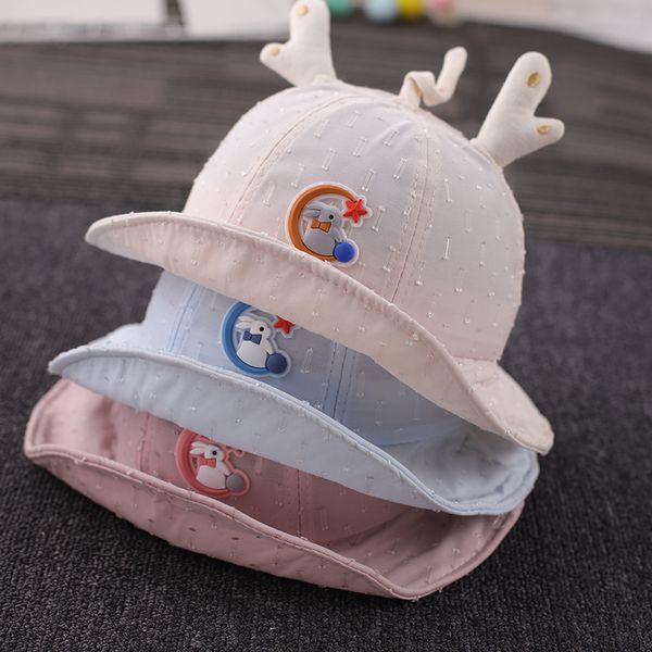 

baby hat spring and autumn thin section princess cute children hat summer, Yellow