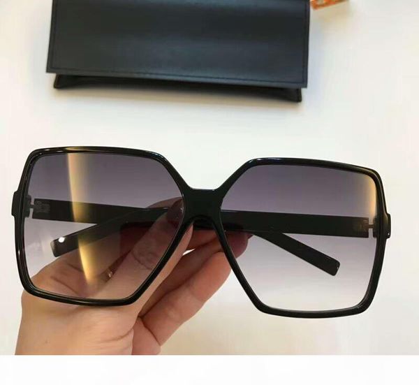 

fashion square sl 232 black grey shaded sunglasses women brand fashion sun glasses eyewear in summer new with case, White;black