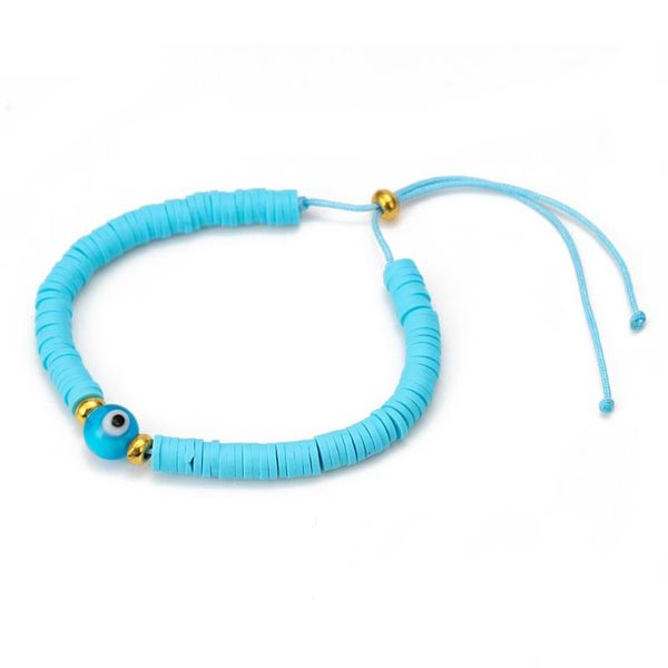 

vekno evil eye handmade creative bracelet adjustable charm spiritual nazar bracelet for women men kids talisman jewelry, Golden;silver