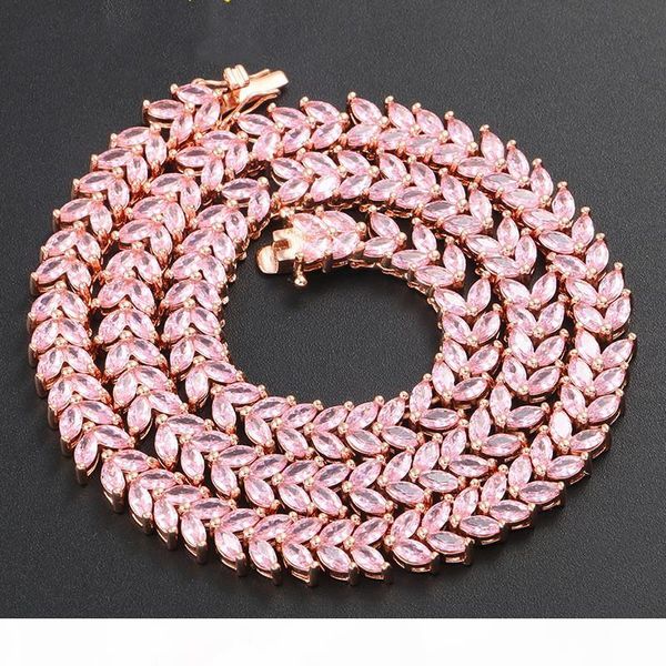 

new trendy mens women chain necklace gold plated cz tennis chain necklace nice gift for friend, Silver