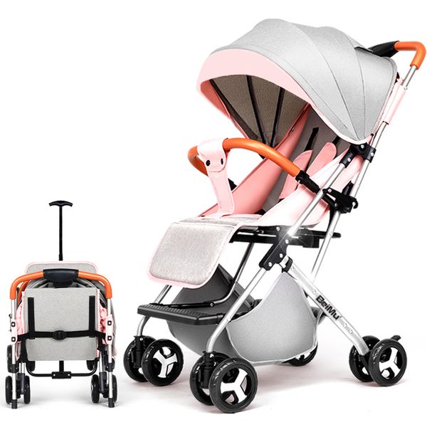

baby stroller can be used as a reclining, light folding, ultra-light baby stroller and a baby's umbrella troll ey for newborns