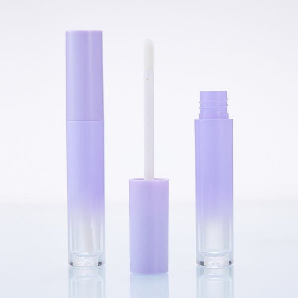 

gradient purple round lip gloss tube container wholesale 5ml plastic empty lipgloss tubes lipstick lipblams bottles cosmetics packaging priv