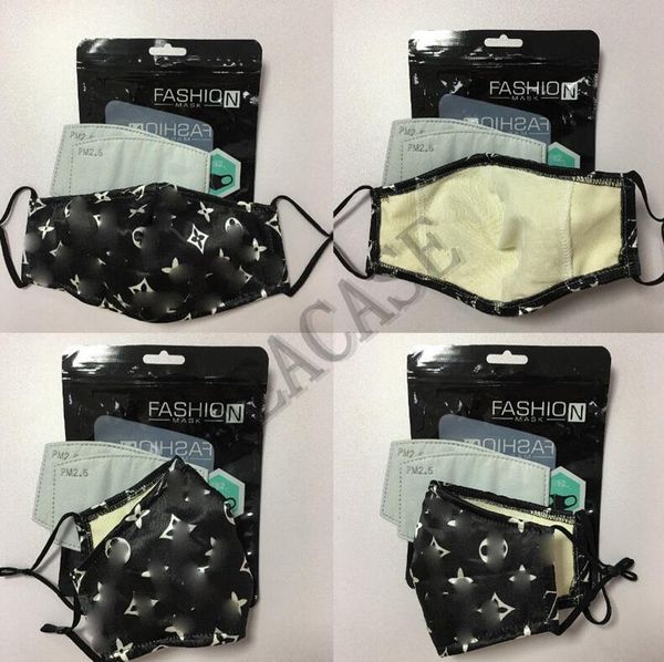 

6color silk mask washable facemasks sports sunproof dustproof protective mouth cover masks with 2filters boutique elling d8603