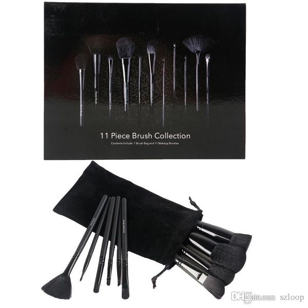 

11pcs/set makeup brush set face cream power foundation brushes multipurpose beauty cosmetic tool set with makeup bag retail box 3001085