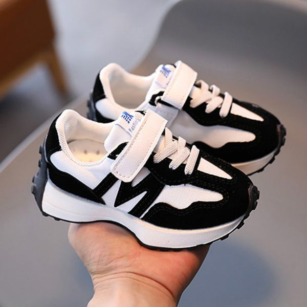 

boys fashion sport style shoes kids spring autumn explosion comfortable running wear selling children breathable shoes, Black