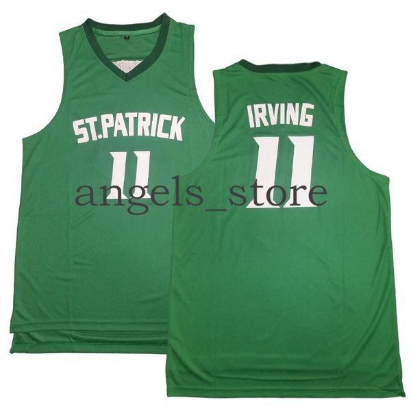 

11 irving st. patrick high school basketball jersey stephen 30 curry ncaa dwyane 3 wade college lebron 23 james david 50 robinson 22 mccall, Black