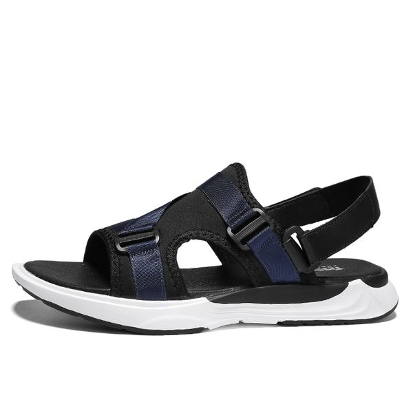 

outdoor mens sandles men gladiator roman shoe slippers plage beach mens footwear casual sandalia samool dress slip hombre white, Black