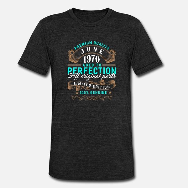 

50th birthday gift born in june 1970 party t shirt men design short sleeve plus size 3xl cool graphic comical spring letters shirt