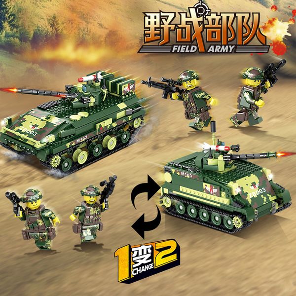 

войска малые армии particle серии пво строительные блоки кирпич вертолеты militarys танки модели игрушки для детей для мальчиков обучающие п