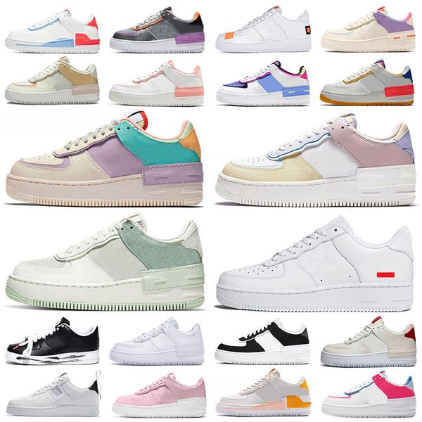 

2020 new platform shoes one low high sneakers shadow classic triple spruce aura mens womens casual skate skateboard sports trainers