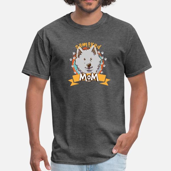 

samoyed dog mom t shirt men custom tee shirt o neck pattern anti-wrinkle comfortable summer style novelty shirt