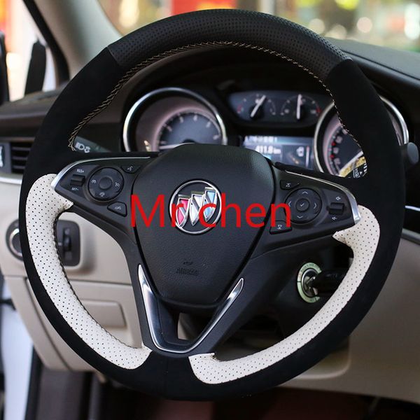 

diy кожа рук покрытие сшиты руль для салона автомобиля buick envision encore verano серии