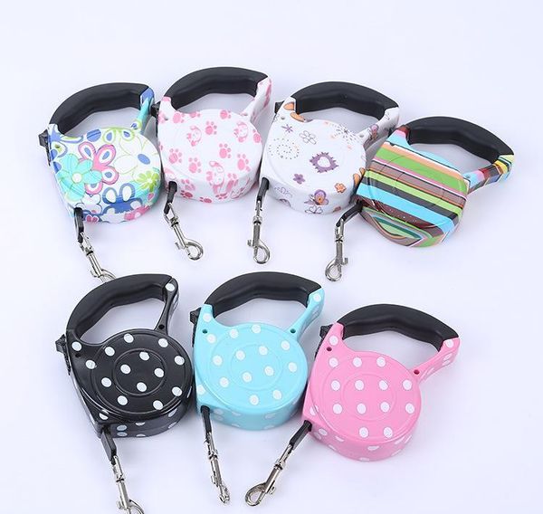 

cartoon puppy pet cute supplies playing abs retractable running nylon automatic dog leashes tractor outdoor durable garden2010 ppdau
