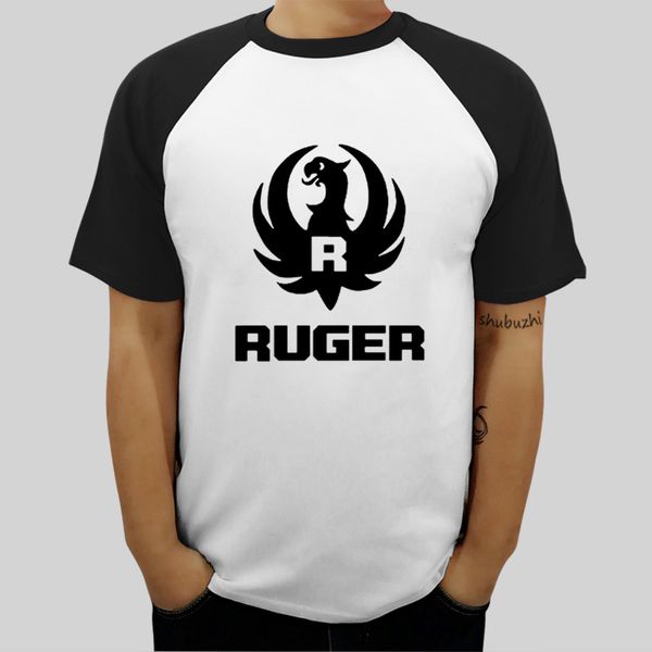 

new ruger logo shirts pro gun trendy men stretch cotton t-shirts gun t shirt raglan sleeves pistol tee