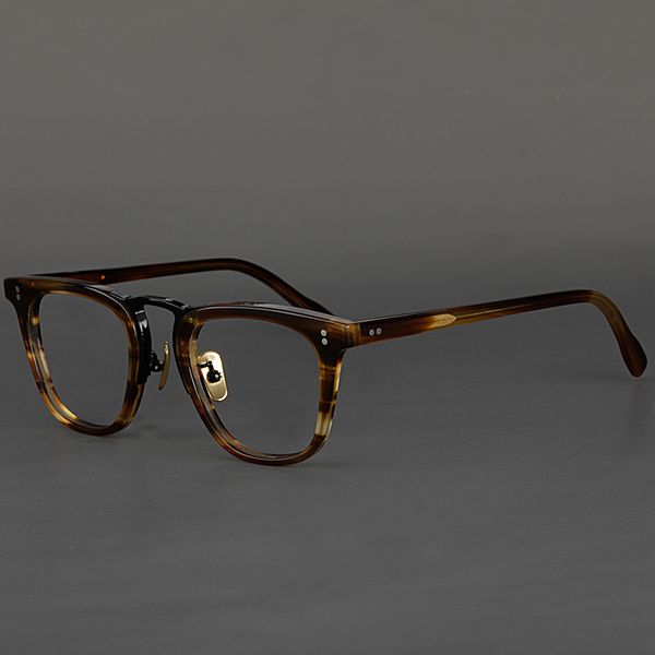 

fashion sunglasses frames vintage acetate eyegalsses men titanium optical computer square eyewear myopia reading transparent woman glasses f, Black