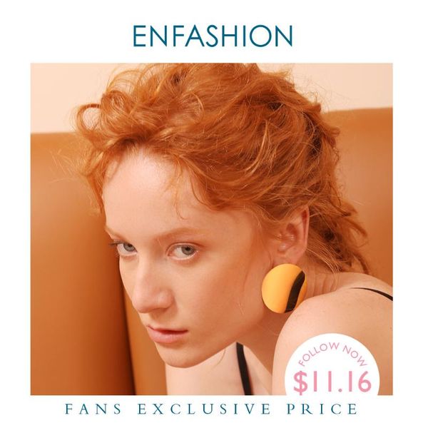 

enfashion dream circle earring gold color stud earrings for women earings fashion jewelry oorbellen boucle d' oreille eb171042, Golden;silver