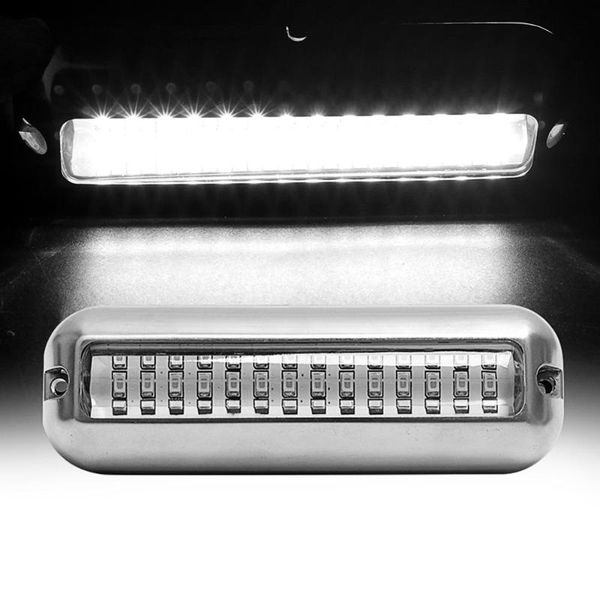 

42 led underwater pontoon transom light 50w stainless steel boat waterproof lamp bulb marine hardware boat yacht ptcs wholesale