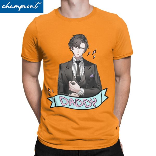 

men's jumin han daddy t shirt mystic messenger mm bg otome game cotton vintage crew neck tees graphic printed t-shirt