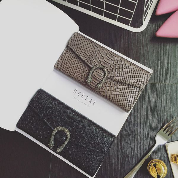 

Snake Style Women Wallet Long Ladies Purse Wallets Fashion Hand Clutch Bags for Women Alligator Pattern PU Leather Wallet Card Holder Bags