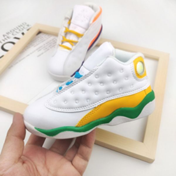 

2020 air 22-35 boys and girls basketball shoes 13s he got game concord 23 ray pe 13 low bred sports snake genuine childrens leather joo8272, Black