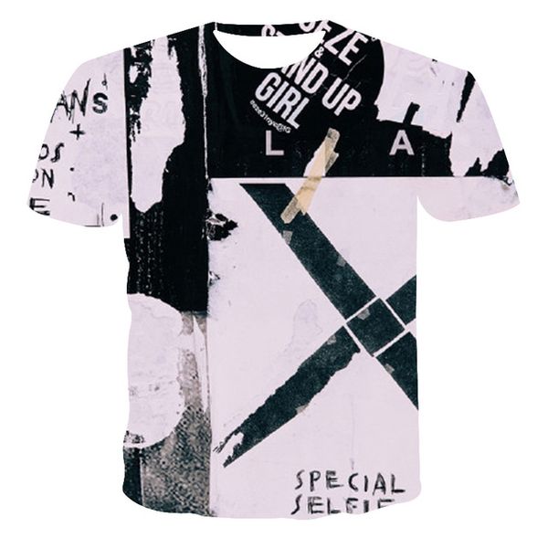 

graffiti style new anime print the 3d print shirts graphic plus size hentai men clothing