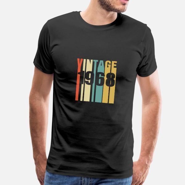

vintage 1968 retro t shirt men designer cotton o neck formal fit fashion spring autumn vintage shirt