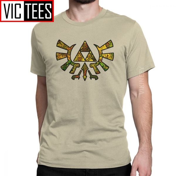 

мужчины легенда о zelda ветер вакер triforce twilight princess t shirt меч игры хлопок крупноформатных футболка