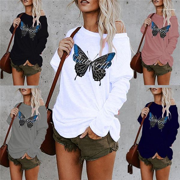 

fashion plus size women clothing womens 2020 luxury designer tshirts spring autumn long sleeve print loose tees, White