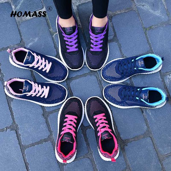 

women summer fashion mesh breathable shoes hiking running light flats type upper material fit toe shape fashion occasion, Black