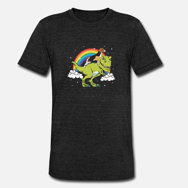 

t rex riding beagle dog tshirt gift t shirt men printing 100% cotton s-xxxl costume cute funny casual spring pattern shirt