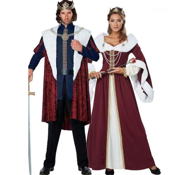 

costume halloween women and mens masquerade ball theme costumes classic costume christmas couples costumes christmas queen king, Black;red