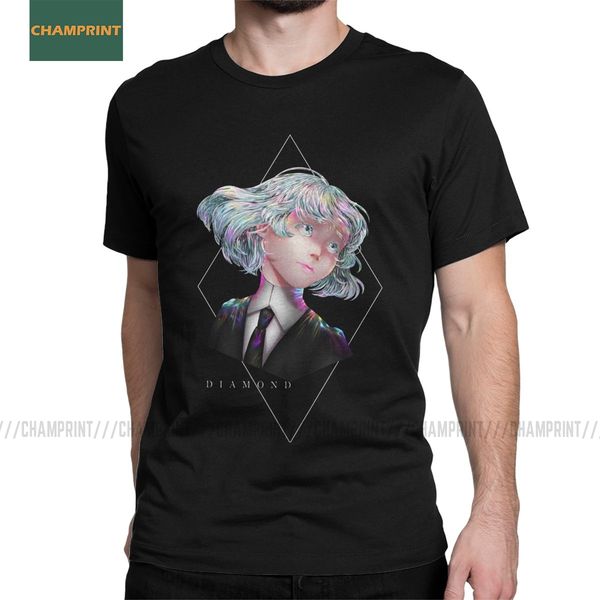 

hnk алмазного land of the lustrous men t shirt houseki нет кунь высоких тройников с коротким рукавом o шея футболка хлопка оригинальных топы