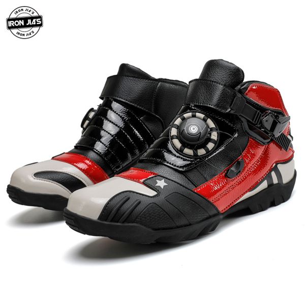 

iron jia's motorcycle shoes breathable urban stree moto shoes protective motorbike motocross motorcycle riding boots