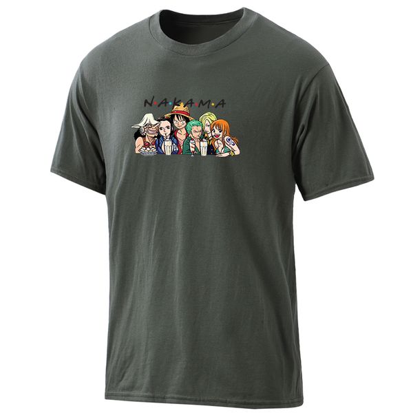 

mens one piece футболки 100% хлопка с коротким рукавом одежда мода лето мужской досуг вокруг шеи tee рубашки вскользь ретро homme