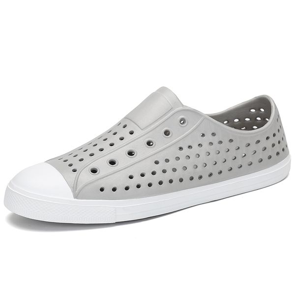 

new summer beach slippers men slides women outdoor slippers sea clogs flip flops boy flat platform slip on rubber garden shoes, Black