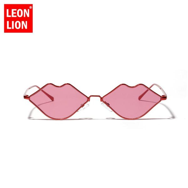 

small sunglasses sun men women glasses metal frame goggles ocean lens female oculos fashion lip leonlion shape feminino nypez bdegarden, White;black