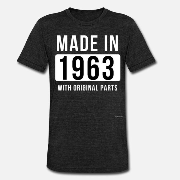 

made in 1963 t shirt men designing tee shirt s-3xl fit fitness funny spring autumn formal shirt