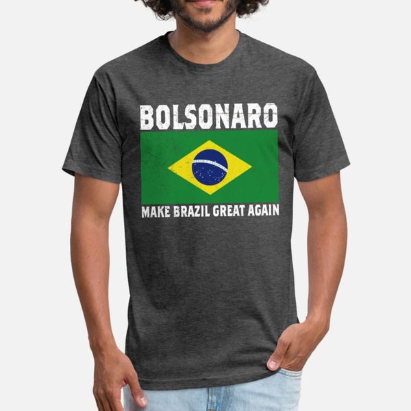

jair bolsonaro presidente 2018 brasil t shirt men personalized tee shirt round neck costume loose humor spring autumn unique shirt