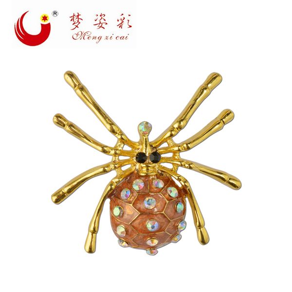 

pins, brooches fashion jewelry crystal brooch for women yellow pins broches mujer alloy cute spider mariage casamento broche birthday gifts, Gray