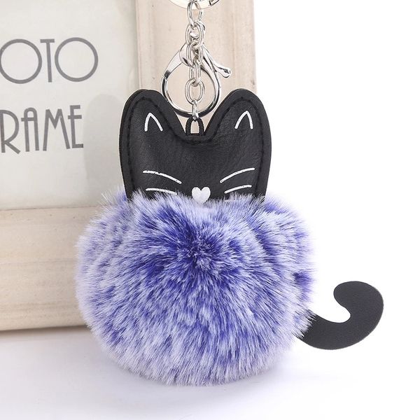 

хвост мода брелок cat soft pompom животных волосы сумка болл автомобиль брелок дама автомобиль брелок высокого качество, Silver