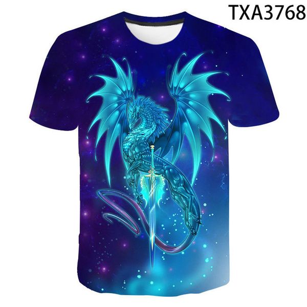 

dragon boy girl printed cool 3d print shirts kawaii comics kawaii men clothing