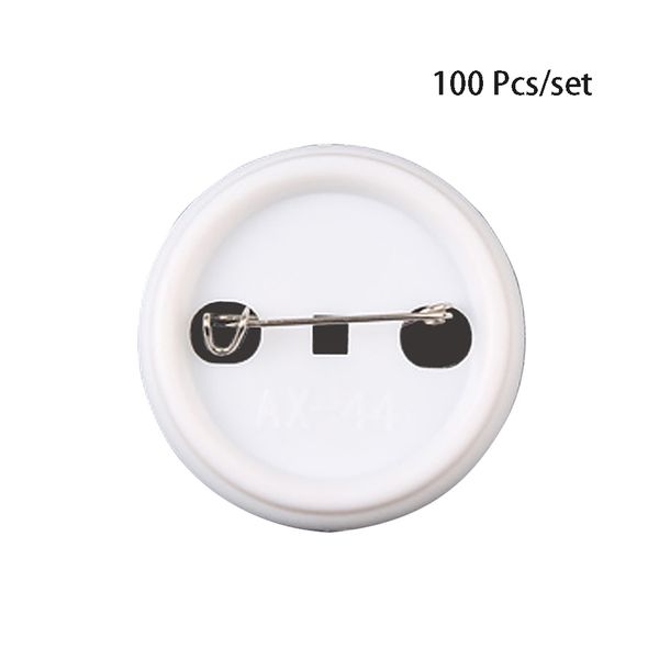 

100pcs button parts gift needwork material clothes sewing tinplate badge diy pin