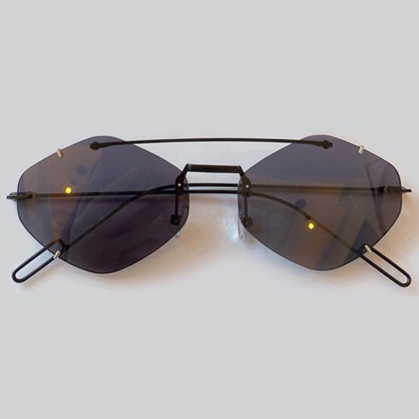 

fashion rimless sunglasses women brand designer vintage retro sun glasses female uv400 shades, White;black