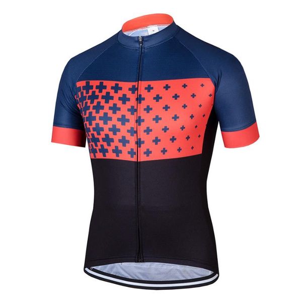 

cycling jersey men's pro bicycle shirt breathable quick dry bike clothes race fit cycling gear, Black;red