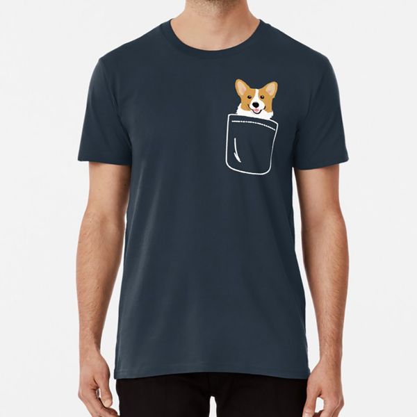 

corgi in pocket funny cute puppy big happy smile t shirt cute kawaii puppy dog dog lover love dogs doggie life blush