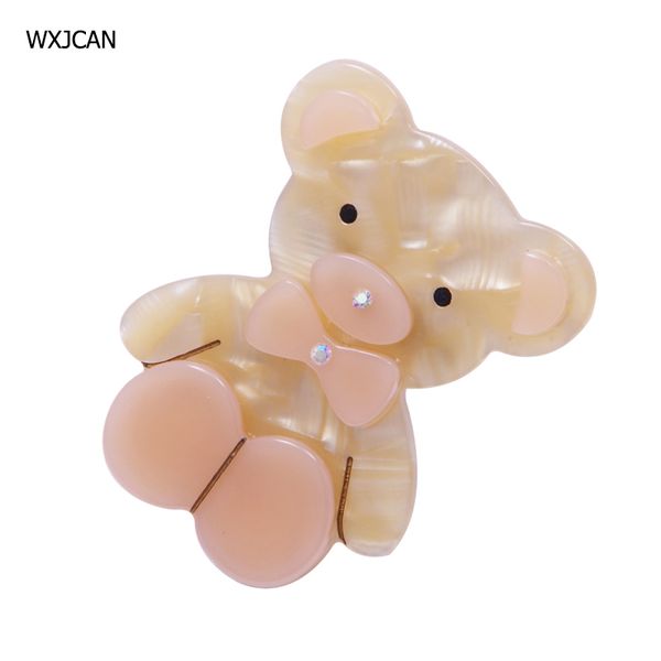 

wxjcan acrylich bear brooch for young women and girls, Gray