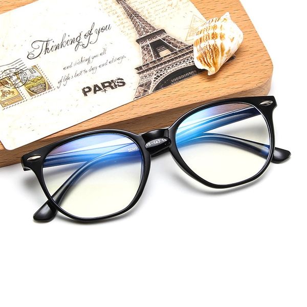

fashion sunglasses frames classic ultralight anti-blue light eyeglasses women optical myopia glasses frame men square plastic eye 2021, Black