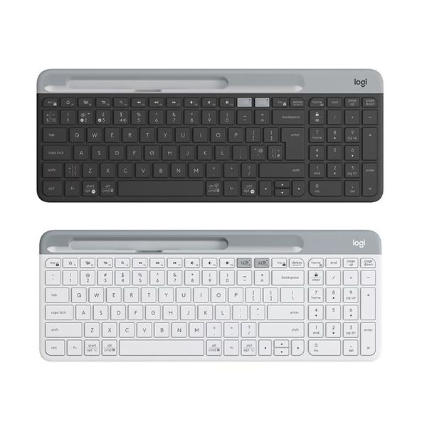 Freeshipping K580 2.4G Kablosuz Ultra ince Office Klavye Unifying Bluetooth İkili Mod Bilgisayar Periferik Aksesuarları