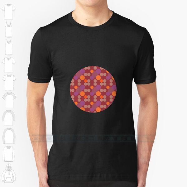 

circle pattern - 70's custom design print for men women cotton new cool tee t shirt big size 6xl marloesbongers